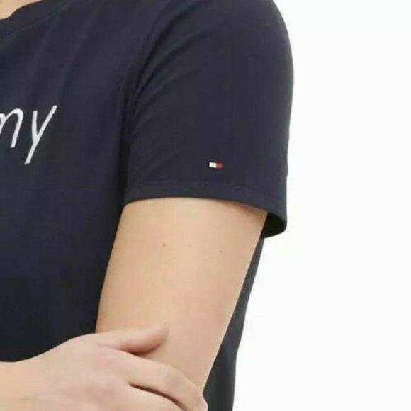Tommy Hilfiger Women's Jersey T Shirt Dress Sky Captain - Picture 4 of 9